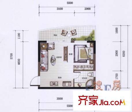 冠盛新天地 戶型圖