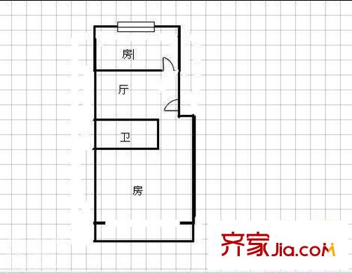國(guó)貨商廈新村 2室 戶型圖