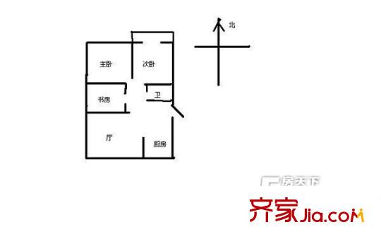 福州春天 3室 戶型圖