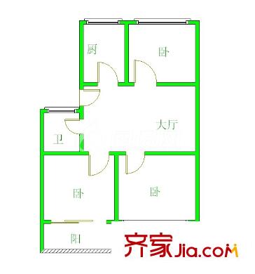 福嶼花園 3室戶型圖
