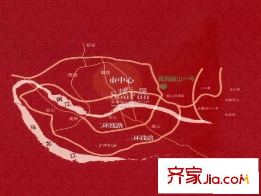 禹洲鼓山一號交通圖