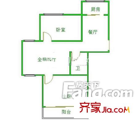  鳳坂公寓 2室戶型圖