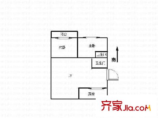 鳳凰新村 2室 戶型圖