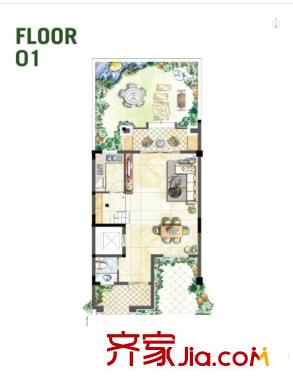 融僑小院南入戶中東1層 4室4廳3衛(wèi)1廚