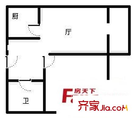 公正新苑 1室 戶型圖