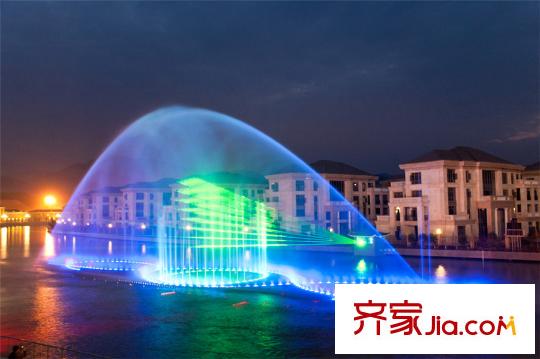 御景莊園音樂噴泉與激光水幕電影