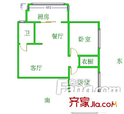 郭前新村 2室戶型圖