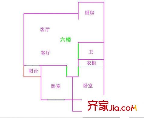鳳儀家園 2室戶型圖