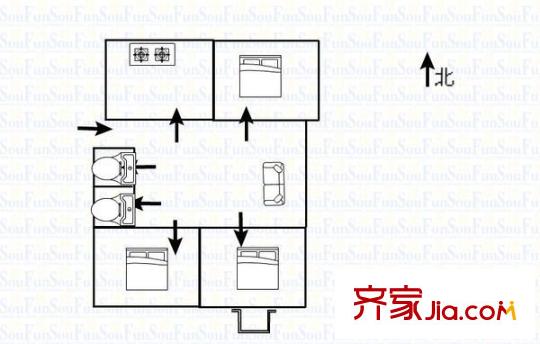 福圓苑 2室 戶型圖