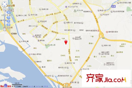 融僑奧體園著交通坐標(biāo)圖