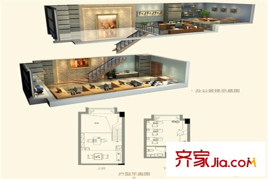 陽光城?大都會A戶型28平方米-辦公 1室2廳1衛(wèi)1廚