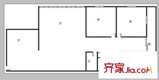 東泰公寓 4室 戶型圖