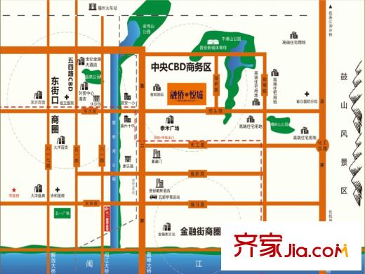 融僑悅城區(qū)位圖