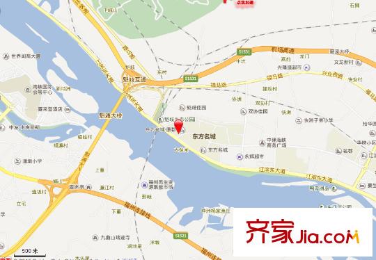東方名城藍郡交通圖1