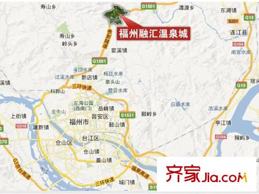 融匯溫泉城項(xiàng)目位置