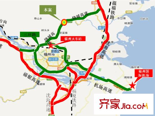 融匯溫泉城環(huán)線(xiàn)位置