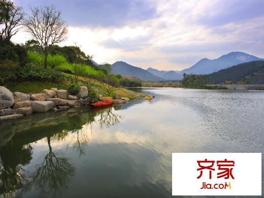 融匯溫泉城售樓處外水景（20140410）