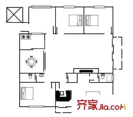 長(zhǎng)山碧水 戶型圖