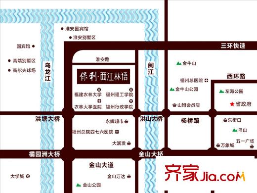 保利?西江林語交通圖