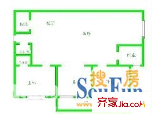 昌閩小區(qū) 3室 戶型圖