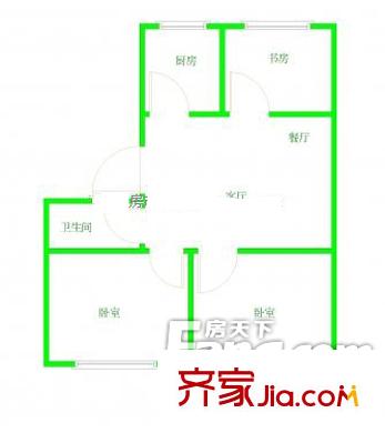 昌閩小區(qū) 3室戶型圖