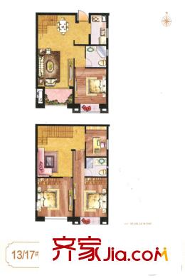 富春城B1單元112.17平方米 4室2廳2衛(wèi)1廚