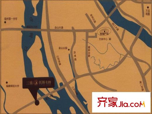 三盛托斯卡納區(qū)位圖