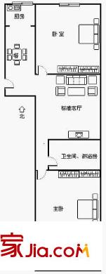 碧玉花園 2室 戶型圖