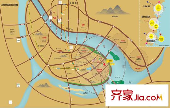 萬科金域濱江區(qū)位圖