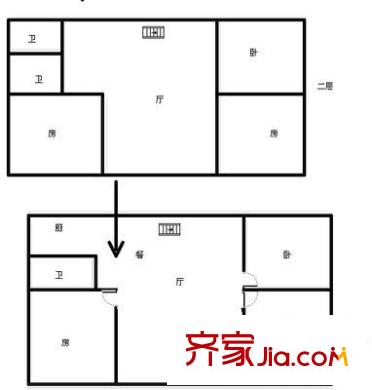 亞華大廈 5室 戶(hù)型圖