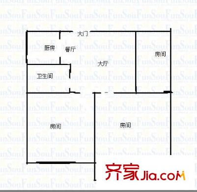 亞華大廈 5室 戶(hù)型圖