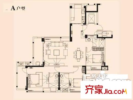 先進(jìn)公寓 3室 戶(hù)型圖