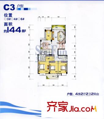 江南水都麗島 戶型圖