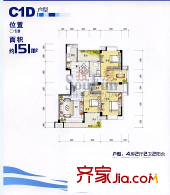 江南水都麗島 戶型圖