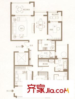 融僑外灘2#02單元 4室2廳2衛(wèi)1廚