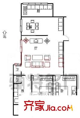 商貿(mào)廳過(guò)洋平方米宿舍 戶型圖