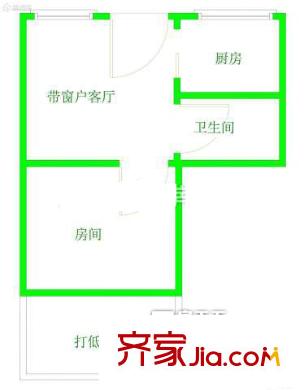 連輝新村 1室戶型圖