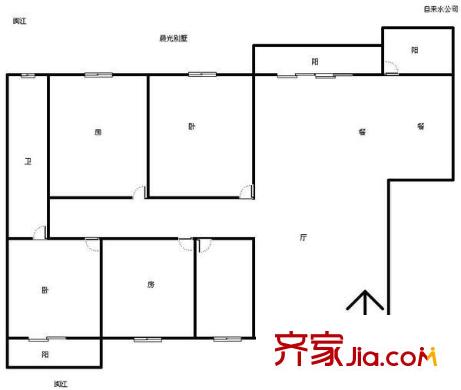 江山好美家 4室 戶型圖