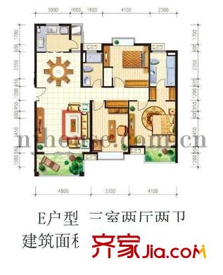 建華小區(qū) 3室 戶型圖