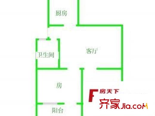 鳳凰池新村 2室 戶型圖