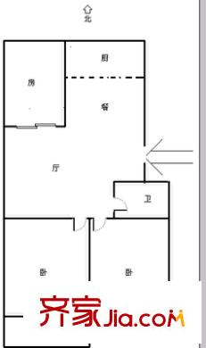 福日新城 3室 戶型圖