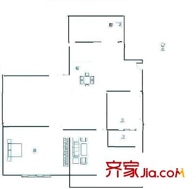 鳳舞家園 2室 戶型圖