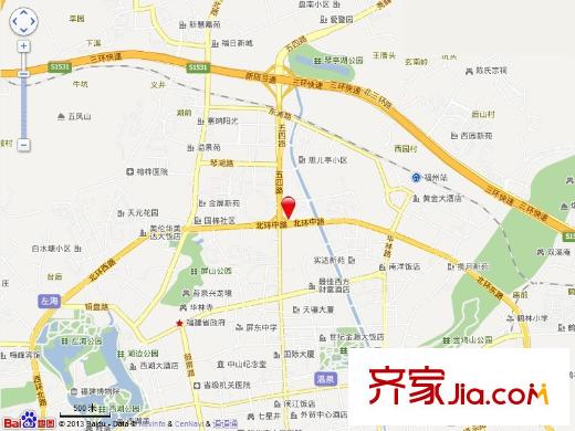 福苑花園交通圖