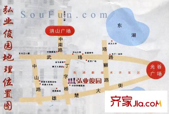 弘業(yè)俊園交通圖