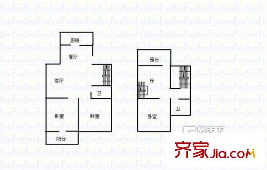 蒼霞新城嘉盛苑 戶型圖