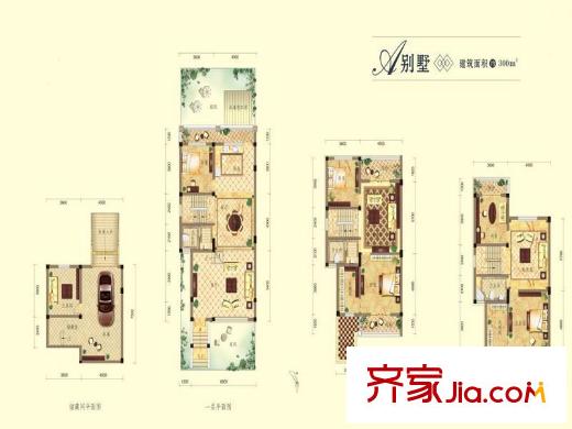 紅蓮湖首府別墅A 6室3廳3衛(wèi)1廚