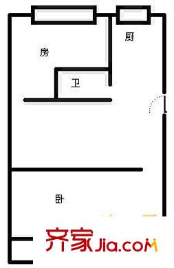 中亭街D區(qū) 2室 戶型圖