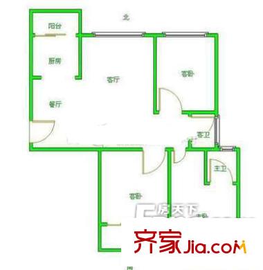 英惠大廈 3室戶型圖