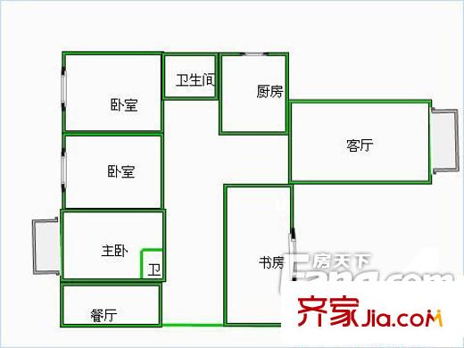 英華園 3室戶型圖