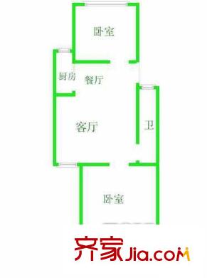臨鳳樓 2室戶型圖